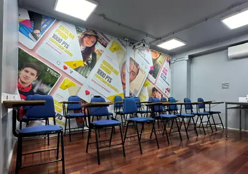 La sede Peñalolén del Preuniversitario Tesla por dentro